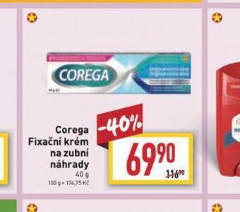 Billa Corega fixační krém nabídka