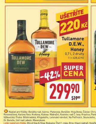 Billa Tullamore dew 40% nabídka