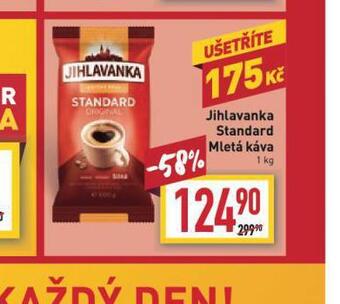 Billa Jihlavanka standard mletá káva nabídka