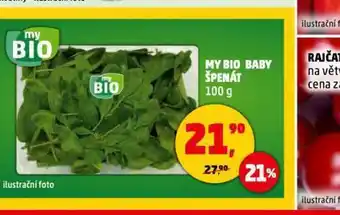 Penny Market My bio baby špenát nabídka