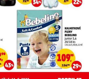 Penny Market Bebelino kalhotkové pleny nabídka