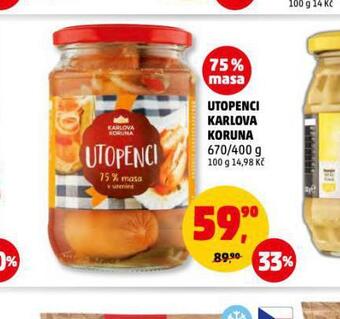 Penny Market Utopenci karlova koruna nabídka