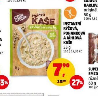 Penny Market Instantní rýžová, pohanková a jáhlová kaše nabídka