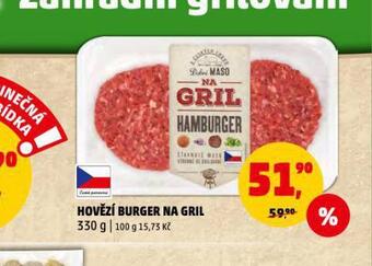 Penny Market Hovězí burger na gril nabídka