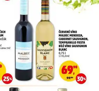 Penny Market Červené víno tempranillo fiesta nabídka