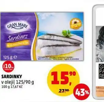 Penny Market Sardinky v oleji nabídka
