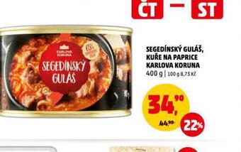 Penny Market Kuře na paprice nabídka