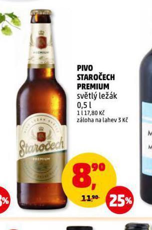 Penny Market Pivo staročech premium nabídka