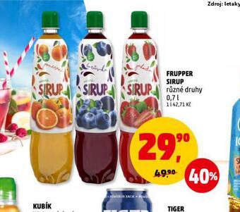 Penny Market Frupper sirup nabídka