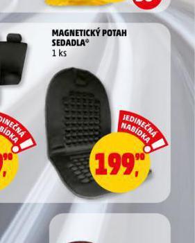 Magnetický potah sedadla