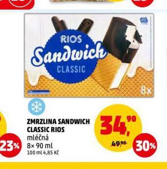 Penny Market Zmrzlina sandwich classic rios nabídka