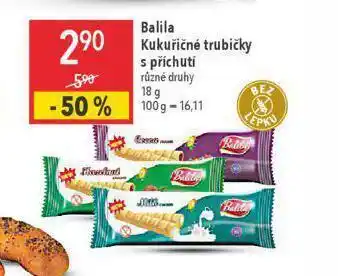 Globus Balila kukuřičné trubičky s příchutí nabídka