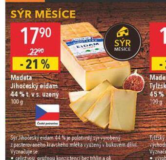 Globus Madeta jihočeský eidam 44% nabídka