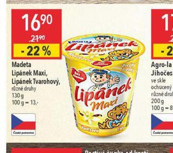 Globus Madeta lipánek tvarohový nabídka