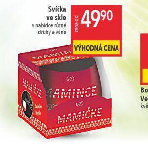 Globus Svíčka ve skle nabídka