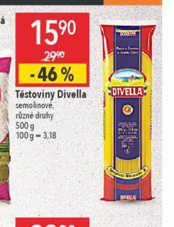 Globus Těstoviny divella semolinové nabídka
