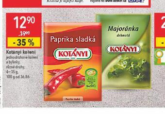 Globus Kotányi koření nabídka