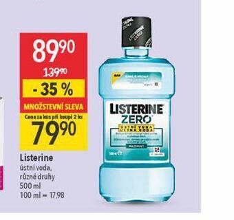 Globus Listerine ústní voda nabídka