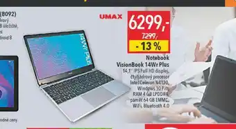 Globus Notebook umax 14,1" nabídka