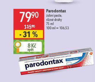 Globus Parodontax zubní pasta nabídka