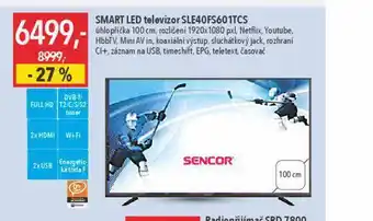 Globus Smart led televizor sencor 100 cm nabídka