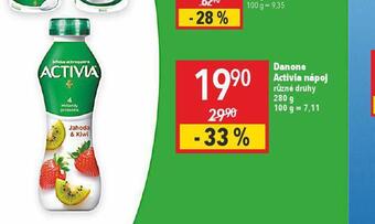 Globus Danone activia nápoj nabídka