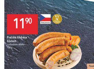 Globus Pražská klobása nabídka