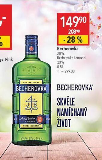 Globus Becherovka nabídka