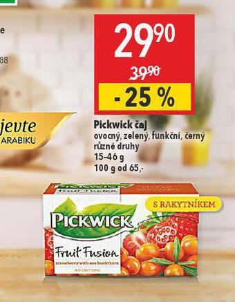 Globus Pickwick čaj nabídka