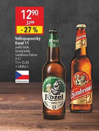 Globus Pivo velkopopovický kozel 11 nabídka