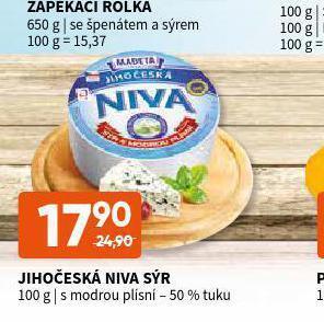 Terno Jihočeská niva sýr nabídka