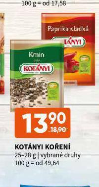 Terno Kotányi koření nabídka