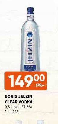 Terno Boris jelzin clear vodka nabídka