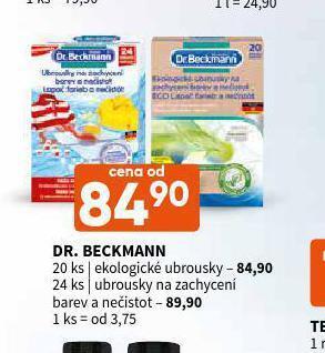 Terno Dr. beckmann ekologické ubrousky nabídka