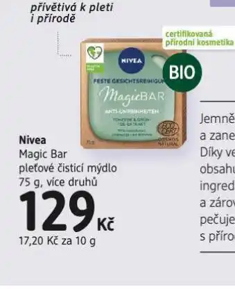 dm drogerie Nivea magic bar pleťové čistící mýdlo nabídka