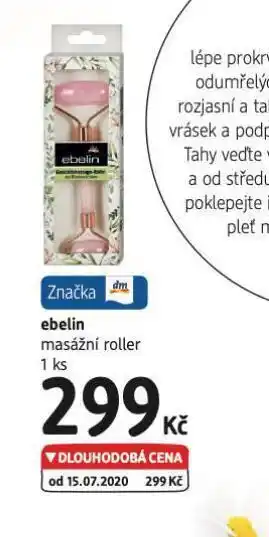 dm drogerie Ebelin masážní roller nabídka