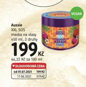 Aussie xxl sos maska na vlasy