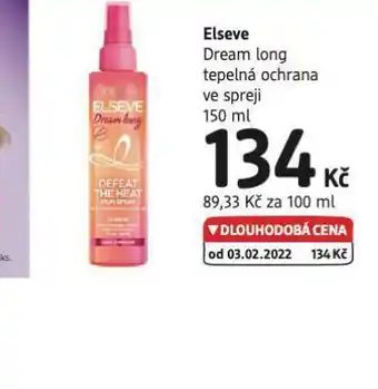 dm drogerie Elseve tepelná ochrana ve spreji nabídka