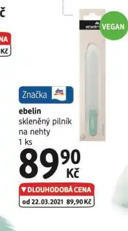 Ebelin skleněný pilník na nehty