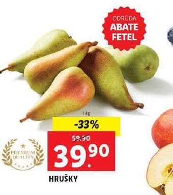 Lidl Hrušky nabídka