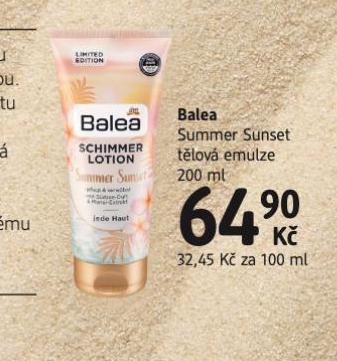 dm drogerie Balea tělová emulze nabídka