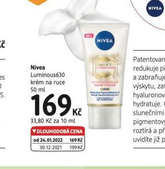 dm drogerie Nivea krém na ruce nabídka