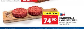 Lidl Hovězí tatarák z mladého býka xxl nabídka