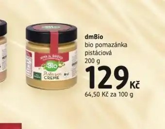 dm drogerie Dmbio bio pomazánka pistáciová nabídka