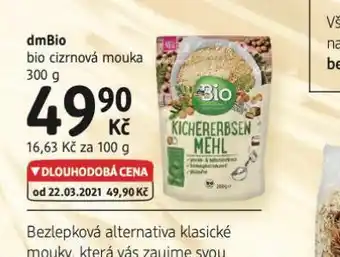 dm drogerie Dmbio bio cizrnová mouka nabídka