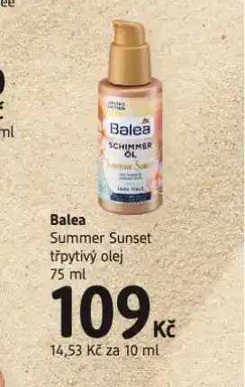 dm drogerie Balea třpytivý olej nabídka