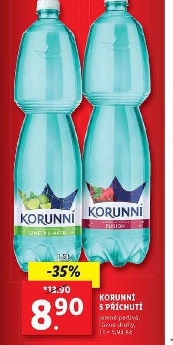 Lidl Korunní s příchutí nabídka