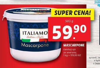 Lidl Mascarpone nabídka