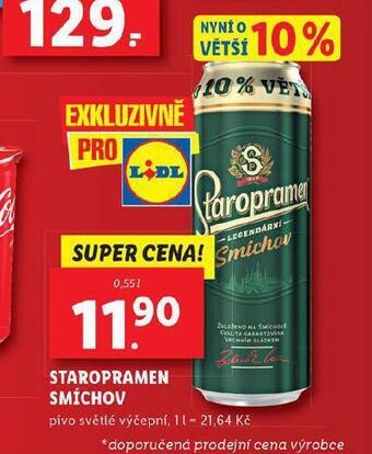 Lidl Pivo staropramen smíchov nabídka