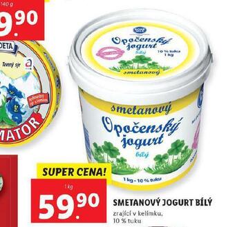 Lidl Smetanový jogurt bílý nabídka